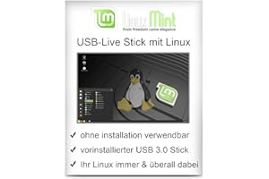 PC BILLIGER Linux Mint - 64 Bit - auf 32 GB USB 3.0 Stick - Linux Live Stick - Betriebssystem