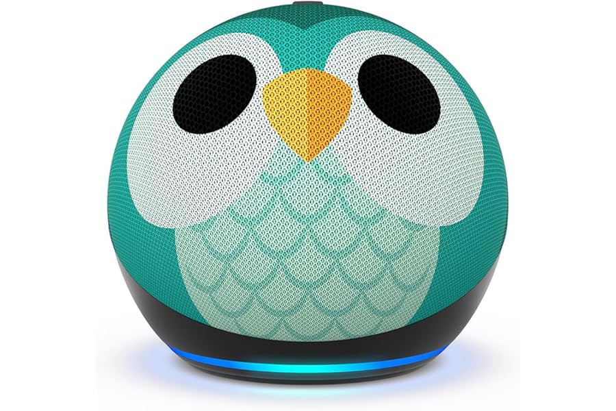 Echo Dot Kids (newest gen) | Wi-Fi and Bluetooth smart speaker | With 1 year of Amazon Kids+ content | Owl, with Alexa+ Early Access