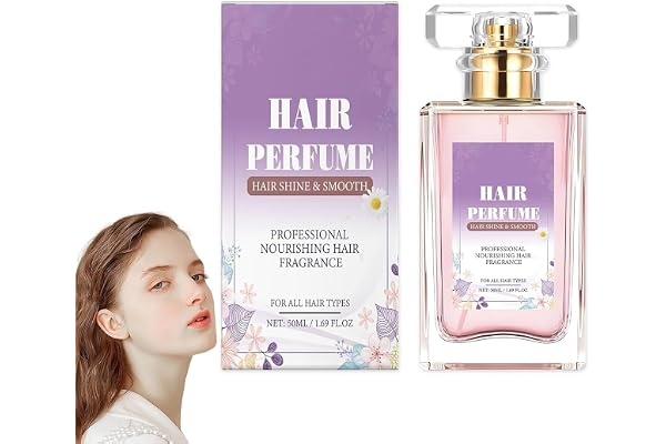 Parfum capillaire pour femme Durée longue, phéromones pour cheveux secs et abîmés Huiles essentielles Brume capillaire anti-frisottis nourrissant (1 pièce)