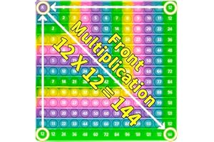 YIZHIXIANGQ Pop it Fidget Toys, Push Pop Bubble Sensory Fidget Toy, Push and Pop Bubble, Jouet Anti Stress Enfant Pop It, Multiplication et D'addition, Jouets Éducatifs pour Enfants