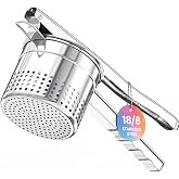 GloTika B&uuml;y&uuml;k 15 oz Patates Ricer Ezici, Ergonomik Saplı, Ağır Hizmet Paslanmaz &Ccedil;elik Patates Ezici, Patates P&uuml;resi, Meyve Su