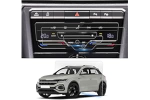 BSTW Compatibile con 2021-2024 2025 VW T-Roc Pellicola Protettiva troc Nano Pellicola per climatizzatore 6H Antigraffio Accessori VW T Roc 2024 [2 Pezzi]