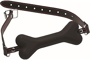 Master Series Hound Dog Bone Gag Negro y Rojo - 293 gr