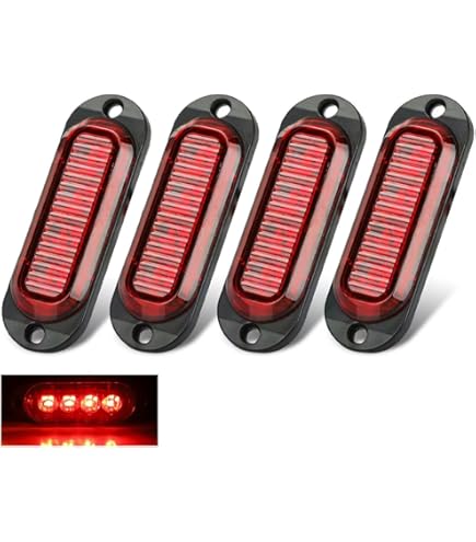 4 STKS Zijmarkeringslichten 12 V/24 V Universele Positie Lampen 3-LED Voor Achter Indicatoren Voor Truck Camper Van Vrachtwagen Tractor Trailer Auto Bus