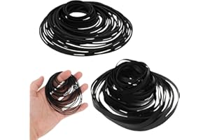 KALIONE 100 cinghie in gomma per registratori da 40-135 mm, per registratori di cassette e cassette piatte, 50 pezzi da 1 mm di larghezza e 50 pezzi da 4 mm di larghezza, cinghie in gomma per riparazione di