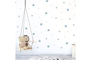 My Nametags® Adesivi Murali Stelle Blu | Decalcomanie da Parete Rimovibili e Riposizionabili | Decorazioni da Muro per Bambini, Camera da Letto, Cameretta
