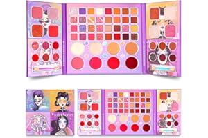 Aomig Trucchi Bambina Set, 60Pz di Trucco per Bambini, Set Trucco per Bambini Ragazze, Anallergici e Lavabile, Kit cosmetici per bambini, Regali di Natale per Feste di Compleanno per Ragazze