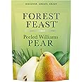 FOREST FEAST Williams Pears 6 x 120g | Award Winning Healthy Snack with 100% Naturally Dried Pear Fruit Pieces with No Added Sugar, High in Fibre & Low Fat