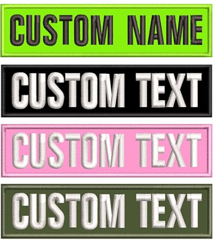 Custom Id Patches Custom Embroidered Name Patch - Hook & Loop Tactical ...