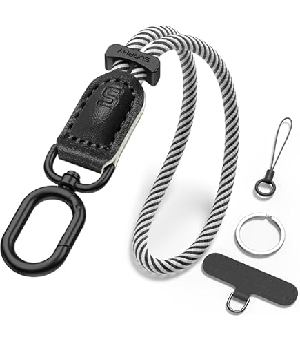 NATOSU Lot De 2 Patchs Universels Lanière Téléphone – Acier Inoxydable Multifonction Sans Colle Pour Smartphones