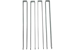 KUHEIGA 4 x Bodenanker 40cm lang feuerverzinkt für Rosenbogen Blumenhilfe Obelisk und mehr!