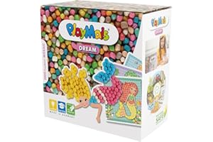 PlayMais 160444 - Mosaico Craft Kit, El sueño de la sirena, colorido , color/modelo surtido