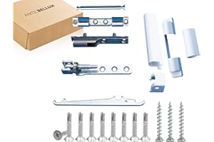 Si Aubi Siegenia Kit de réparation de roulement d'angle pour plastique et bois EW001, EB005, LL330 avec matériel de fixation Ante Bellum® (haut et bas)