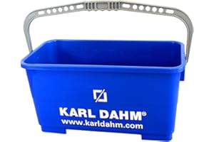 Karl Dahm 25 Liter-Ersatzeimer für Fliesen-Waschset I Langlebiger Fliesen-Wascheimer mit stabilem Henkel I Mehrzweck-Fliesenzubehör, Robustes Kunststoffmaterial, blau – 11320