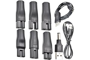 BOEEA 9 PCS Replacement Power Cord 5V Charger USB Adapter Suitable for Electric Hair Clippers, Beard trimmers, Shavers, Beauty Instruments, Desk Lamps, Purifiers.