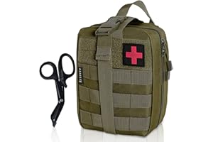 Krisvie Erste Hilfe Tasche,leer molle tactical edc ifak pouch Geeignet für Outdoor, first aid gürtel bag,Camping Gadgets set,epa einsatztasche, Reiseapotheke, Motorrad