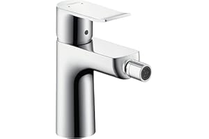 hansgrohe Metris bidet tap, pop-up waste, chrome