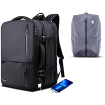 KINGLONG Sac à Dos Moto Ordinateur Portable 15-17.3" - Antivol Imperméable Avec Port USB