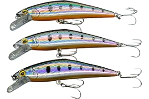 MOMOLURES Set Package - Heavy Sinking Minnow 85mm 14.3g d-contact style for Trout Pike Bass Salmon Freshwater Saltwater Lure Fishing