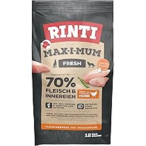 RINTI - Max-i-Mum | Trockenfutter fr ausgewachsene Hunde mit 70% Fleisch &  Innereien. Getreidefreies Alleinfutter im Beutel mit ausgewogenem  Protein-/Fett-Verhltnis | 12kg Ente : Amazon.de: Haustier
