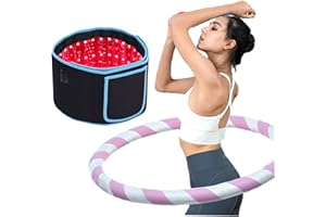 cabpay Red Light Belt - 660nm & 850nm Infrared Light for Legs, Back, Waist, Shoulders, Neck - Portable, Lightweight Wrap Device with Timer Settings for Women, Men-18W-1pcs(Blue)