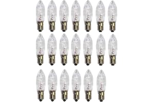 SHUOHUI Lot de 20 bougies de rechange halogènes E10 - 34 V - 3 W - 3 000 K