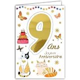 Twizler Carte D Anniversaire 9 Ans Pour Garcon Avec Playstation Carte D Anniversaire De 9 Ans Cadeaux De 9 Ans Carte D Anniversaire Pour Garcon Amazon Fr Fournitures De Bureau