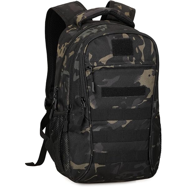 Sac à Dos MOLLE Scolaire Sac à Dos Tactique 20L Pour Enfants - Tissu Oxford 600D, Système MOLLE, Léger, Pour école & Randonnée
