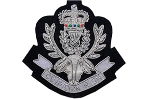 IMPERIAL KILT PRODUCTS British Air Force Navy Merchant Royal Engineers REME Royal Air Force Royal Engineers Blazer Badge (Queen's Own Highlanders Blazer Badge 10.5cm x 10.5cm)