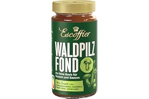 Escoffier - Forest Mushroom Found, Spicy Basis for Mushroom Sauces, No Flavour Enhancer, Dyes or Palm Fat, Gluten and Lactose Free, 1 x 400 ml