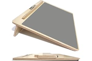 Zieler Ergonomic Large A3 Writing Slope with Grip Mat for Better Writing Posture Easywriter. Premium, Lacquered Wood Finish with 20°Degree Angle. Suitable for Left & Right-Handed use