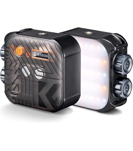 Luce Video RGB Portatile K&F Concept - 360 Colori, 21 Effetti, CRI 96+ | Per Vlog, Selfie, Fotografia - Foto 10