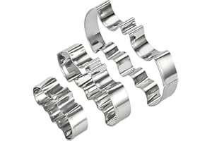 LAOMAO Galletitas de Galletas de Acero Inoxidable Galletitas de Galletas Molde Vampiro de murciélagos (Batman 3 Piezas)