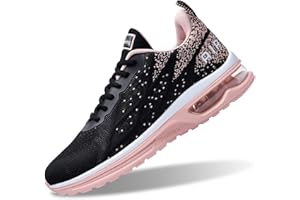 WNA STEP UP Damen Walking Schuhe Laufschuhe Sneaker Rutschfeste Gummisohlen Dämpfung Luftkissen Bequeme atmungsaktive Leichte Atmungsaktiv Damen Gym Running Running Turnschuhe Sportschuhe Joggingschuhe