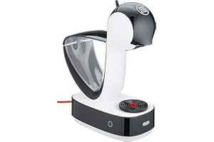 DeLonghi Machine à café à capsules Nescafé Dolce Gusto Infinissima, expresso, cappuccino et plus encore, 1,2 litre, EDG260,W, blanc et noir, lot de 1