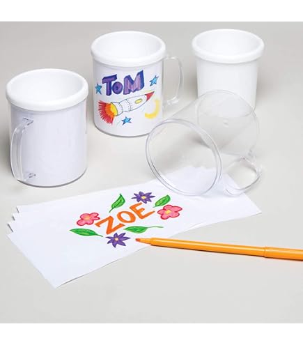 Kit Paint-a-mug Doppio Kit Personalizza Tazze - Paint-a-Mug Doppio Con Colori, Pennelli E Guida Per Decorare Ceramica Painting Ideas - 8