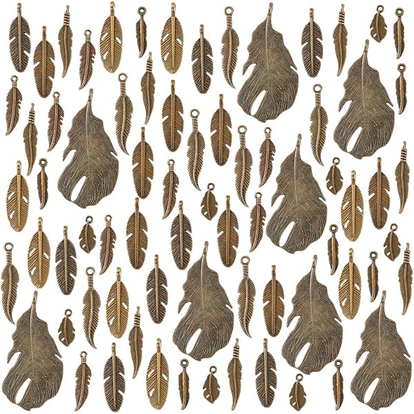 GORGECRAFT 8 PZ Argento Lega Dorata Grande Ciondolo