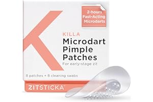 ZitSticka Killa Kit | Self-Dissolving Microdart Patch for Covering Zits and Spots, Stickers for Face and Skin, Vegan and Cruelty Free (8 Pack)