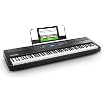 Alesis Recital Pro - E Piano 88 Tasten mit Gewichteten Volle Größe 