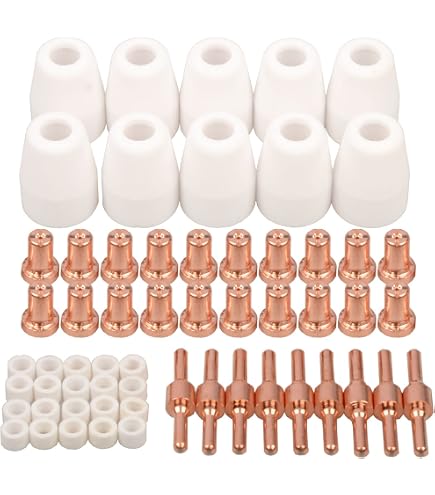 5 Stück Plasma-Elektrodenspitzen 220819 Aus Messing – Für PMX 65, 85, 105 (45-65 A)