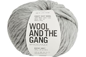 Wool and the Gang Crazy Sexy Wool, Rocky Grey (076), 200g