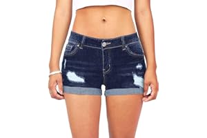 KISSMODA Casual Denim Shorts for Women Ripped High Waisted Hot Jean Shorts