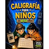 Caligraf&iacute;a para ni&ntilde;os 8, 9 y 10 a&ntilde;os: Cuaderno agente secreto con misiones, chistes para ni&ntilde;os, c&oacute;digos secretos, laberintos,