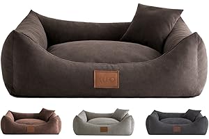 Leo4dog. Canapé Sun. Panier à Chien. 6 Tailles, 4 Couleurs. Un lit de Chien. Coussin pour Chien. (XL-115X90, Gris)