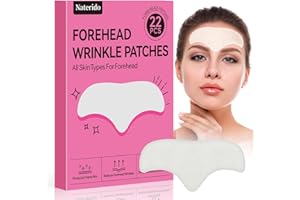 Naterido Forehead Wrinkle Patches, 22 Pcs, Anti-wrinkles, Anti-Slip Overnight Face Wrinkles Patch, Forehead Fine Lines for Women Facial Mask