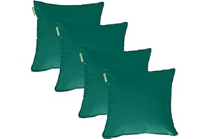 Gardenista 24" Garden Scatter Cushion | Outdoor Water Resistant Garden Furniture Pillow | Soft and Comfy Patio Furniture Cushions | Throw Pillows for Sofa, Couch, Balcony - 4 Pack (Green)
