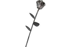 UHRIG Rose Schmiedeeisen, Zierblume aus Stahl, Eisen Deko für Wohnen & Garten, als Geschenk UVM.