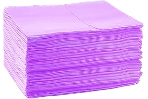 YIDUHAO Disposable Bed Sheets, Bed Cover Spa Massage Table Sheet Waterproof Bed Cover Flat Sheets, Breathable Non-Woven Fabric,80x180cm,Purple,20pcs