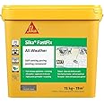 Sika – FastFix All Weather Self-Setting Paving Jointing Compound – Ready To Use – No Mixing Required – Stone – 15kg – 19 sq. m