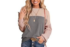 DUOEASE Felpa Senza Cappuccio da Donna Elegante Collo Rotondo alla Pullover Donna Invernale Oversied Top